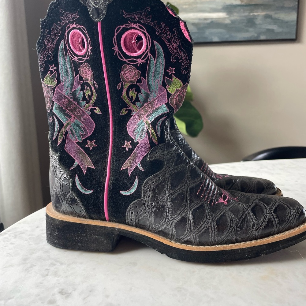 Ariat Showbaby Rocker Square Toe Kids Size 2